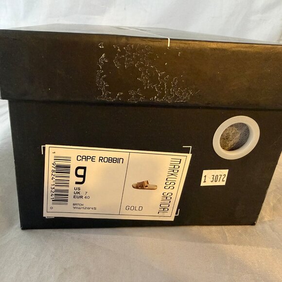 Cape Robbin Markuss Gold Sparkly Sandals Glitter Slides, Rhinestone Size Women 6 - Picture 7 of 7